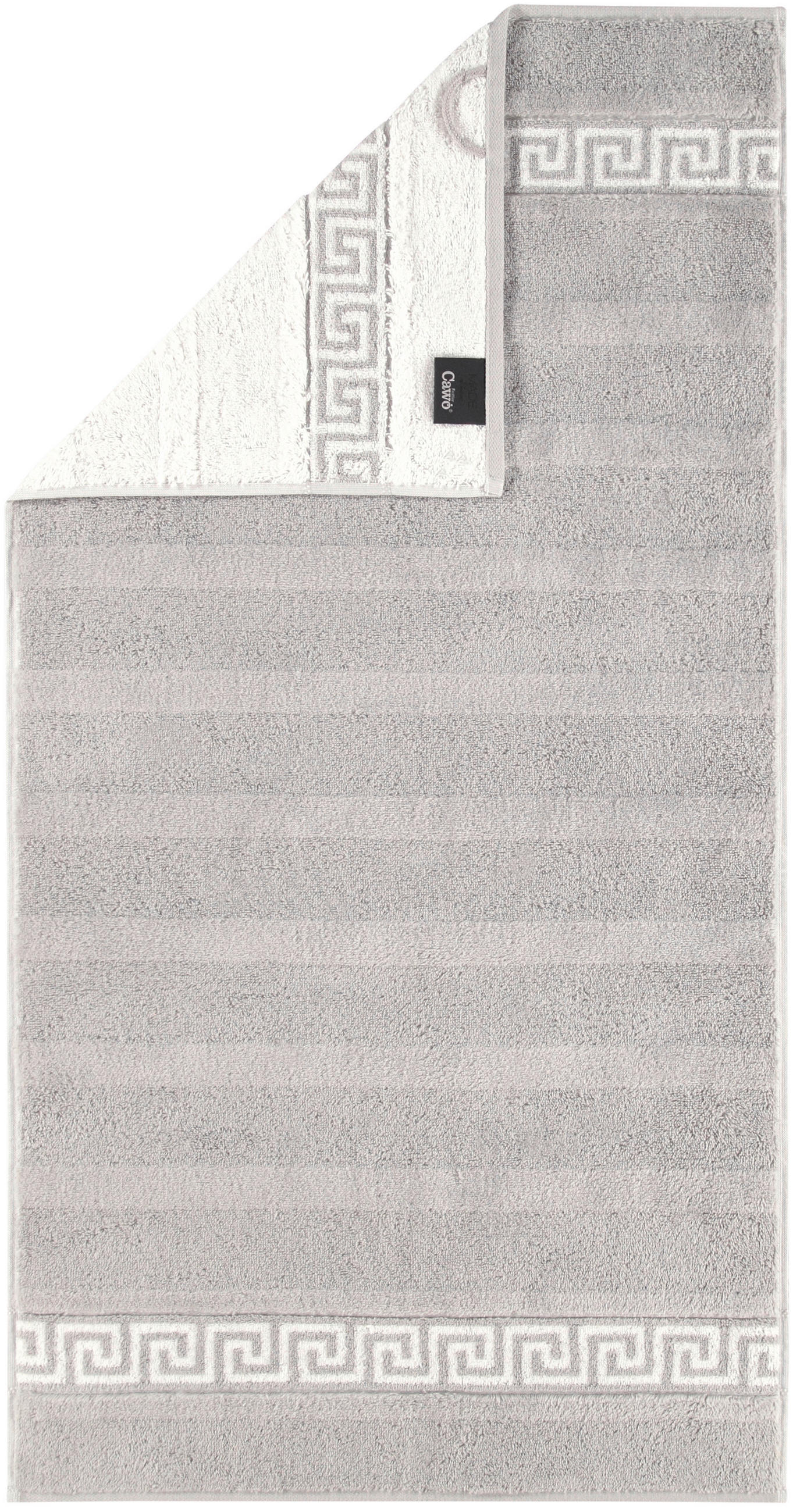 DUSCHTUCH Noblesse Duo 80/160 cm  - Platinfarben/Hellgrau, Basics, Textil (80/160cm) - Cawoe