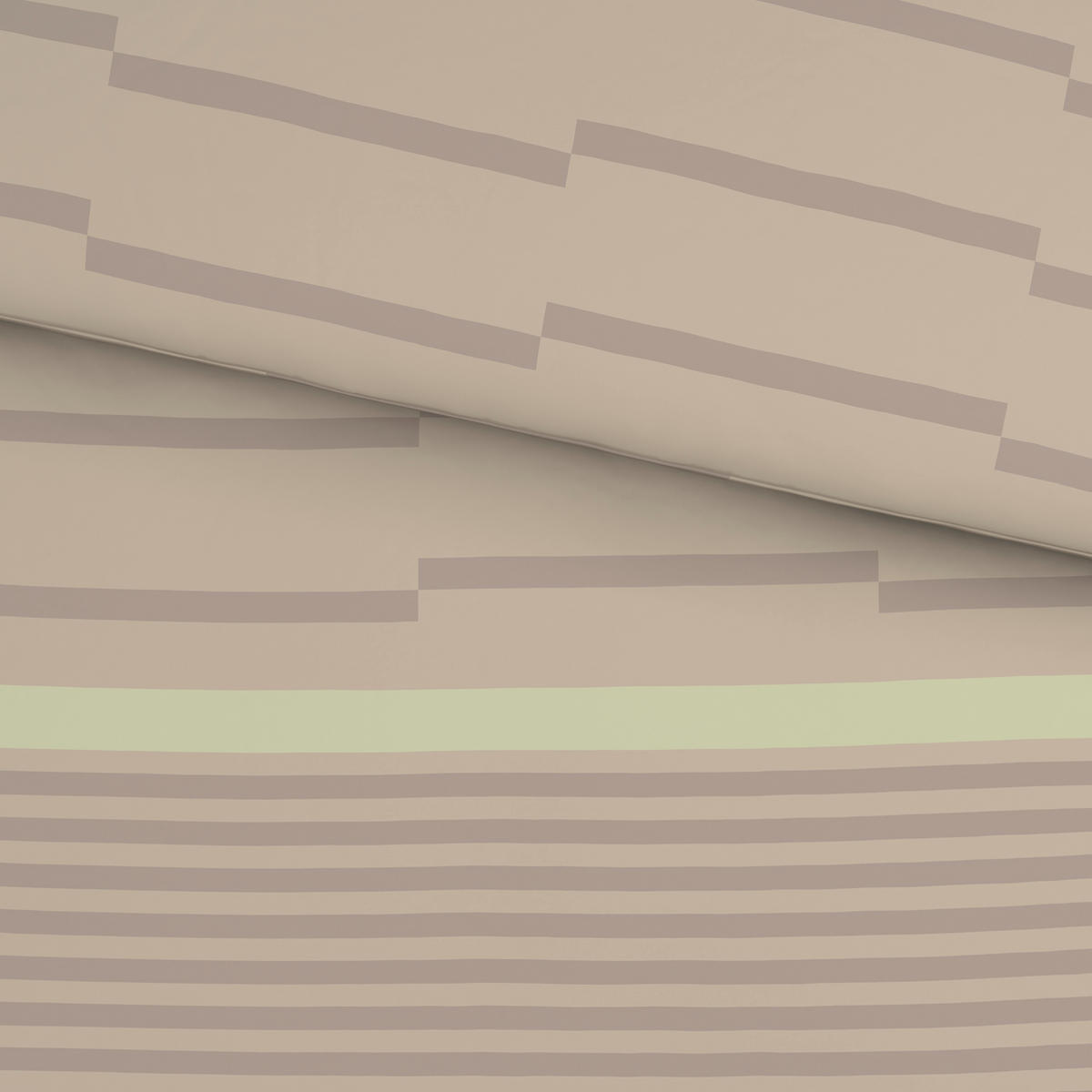 BETTWÄSCHE 2-teilig 135/200 cm  - Beige, Textil (135/200cm) - Bio:Vio