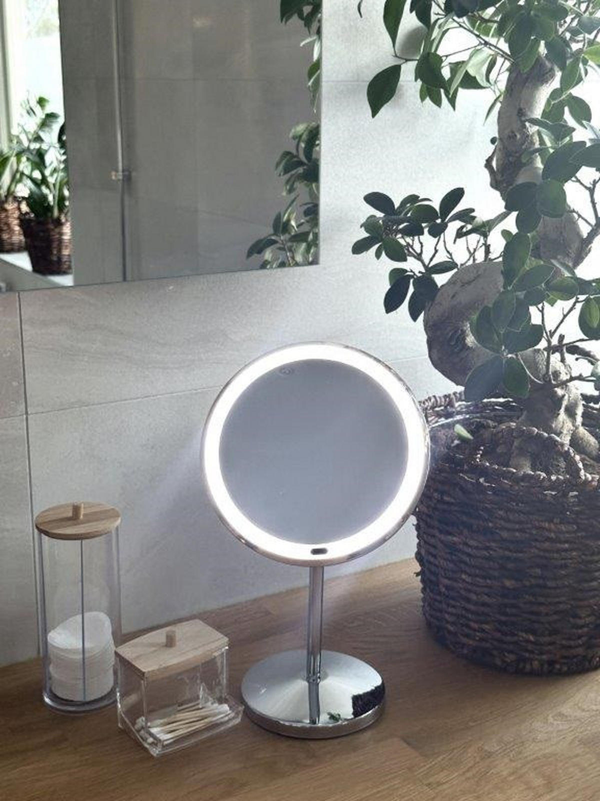 OGLEDALO ZA LIČENJE - barve kroma, Konvencionalno, umetna masa/steklo (20/33,5/20cm) - Smedbo