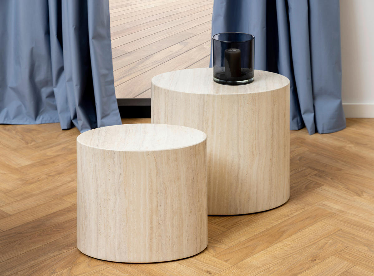 SOFFBORD SET i trämaterial  - naturfärgad, Design, trämaterial (33/48/40cm) - MID.YOU
