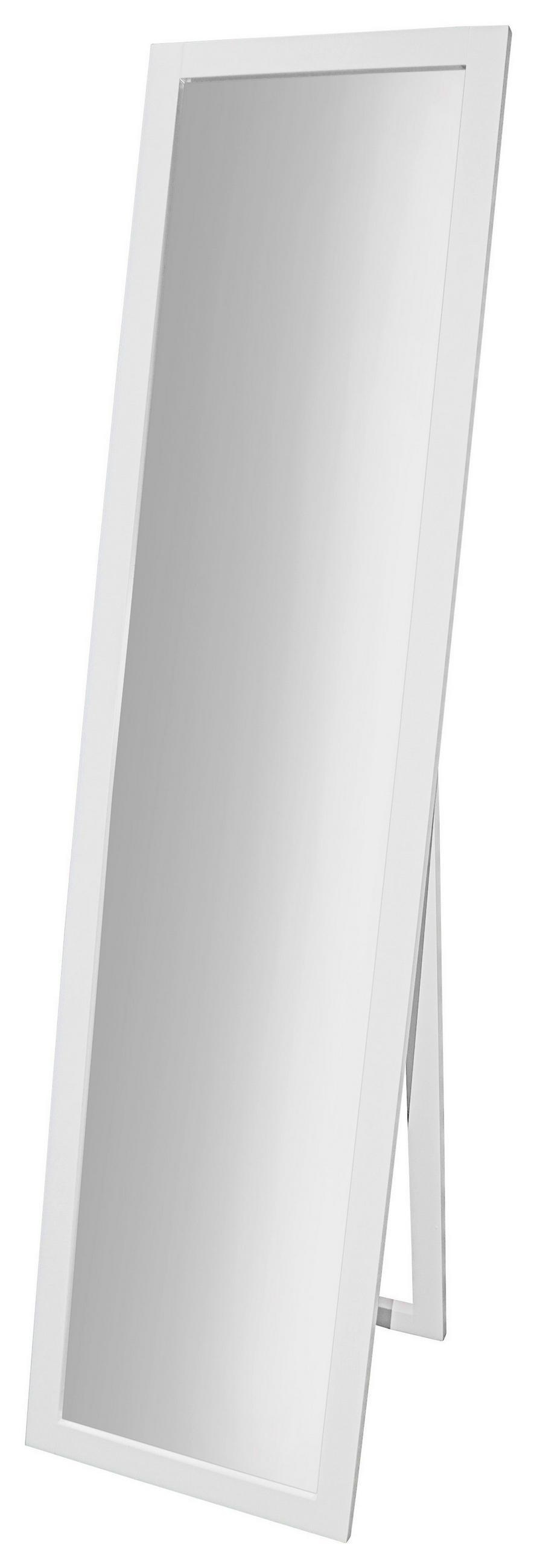 Standspiegel Meggy BxH: 40x160 cm mit Holzrahmen Weiß