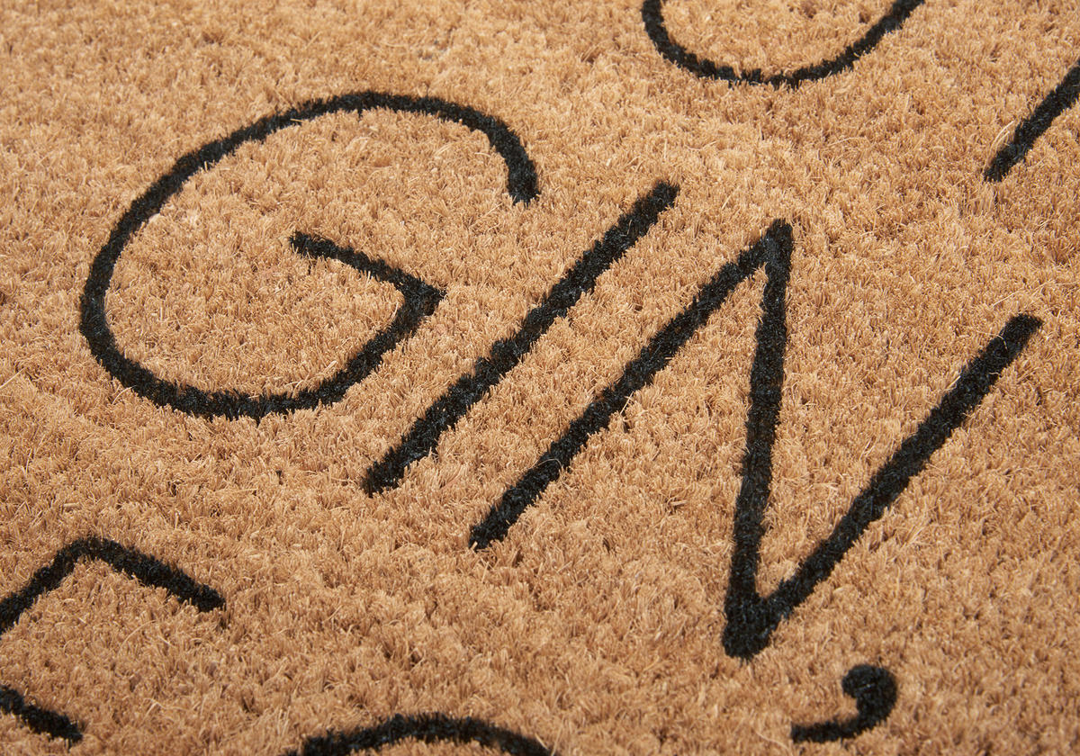 KOKOSMATTE  45/75 cm  Schwarz, Hellbraun  - Hellbraun/Schwarz, Basics, Naturmaterialien/Kunststoff (45/75cm) - Hanse Home