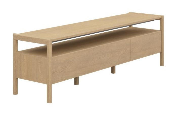 TV-BÄNK  177/53/45 cm 1 låda(or) möbler i samma serie finns att köpa till, stående, finns i olika träslag, finns i olika trädekorer  - ekfärgad, Design, trä (177/53/45cm) - Skovby