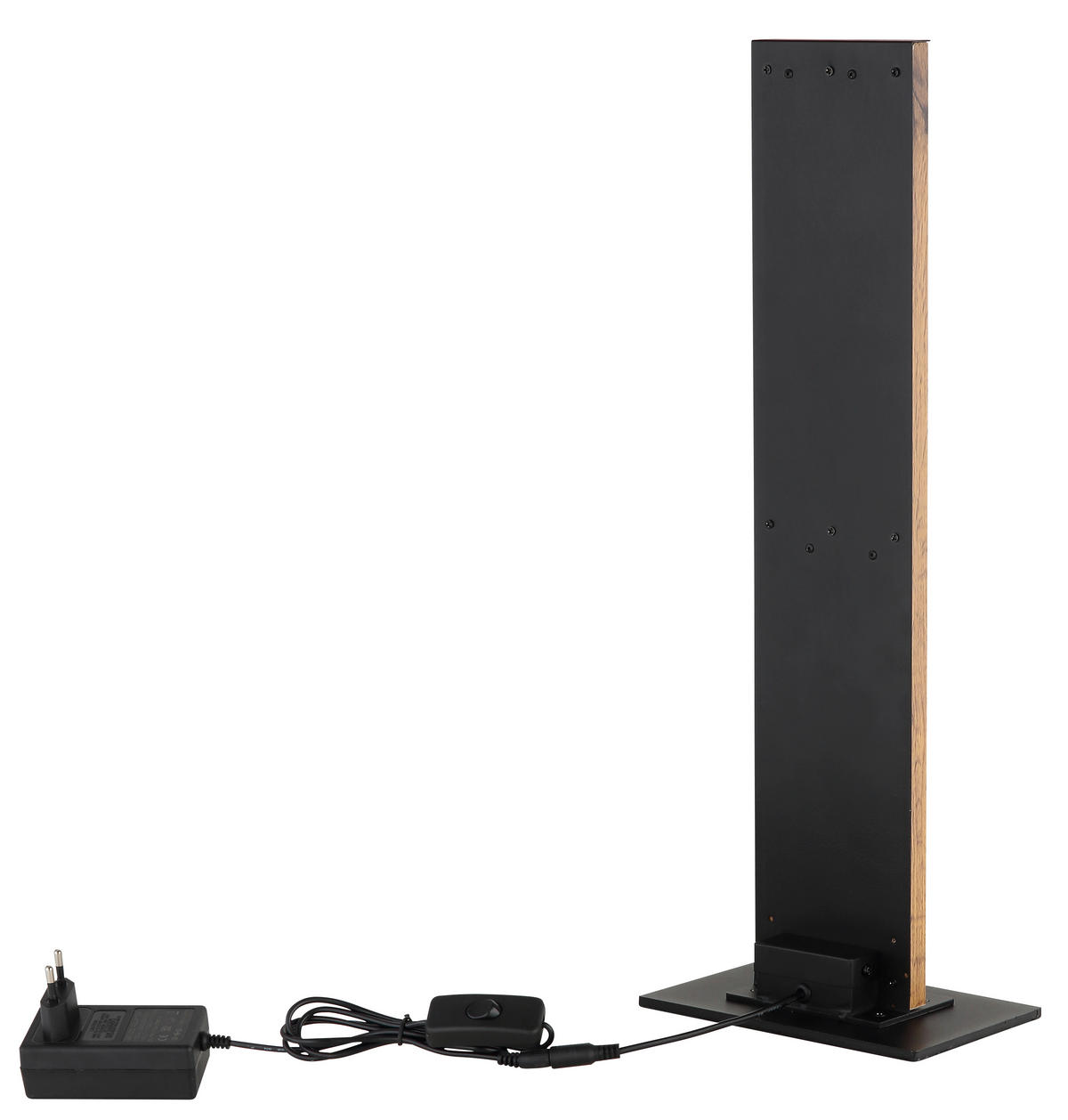 LED-TISCHLEUCHTE Hayden 18/12/50 cm  - Dunkelbraun/Opal, Design, Holzwerkstoff/Kunststoff (18/12/50cm) - Globo