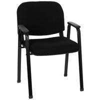 BESUCHERSTUHL Schwarz  - Schwarz, Basics, Kunststoff/Textil (55/84/42cm) - MID.YOU