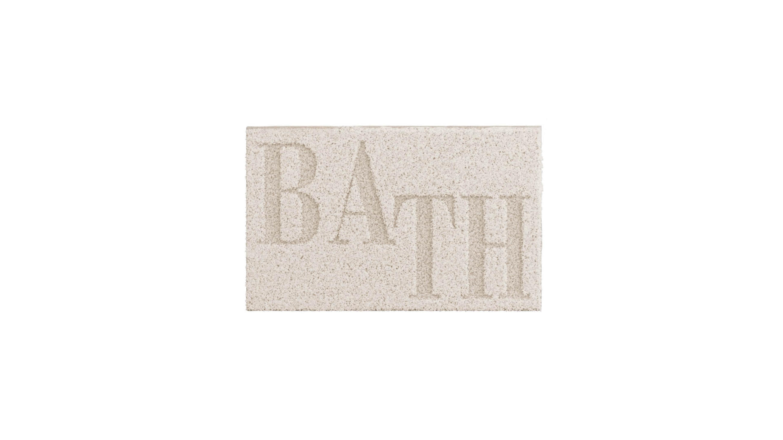 BADEMATTE 80/50/2 cm Weiß  - Weiß, Basics, Kunststoff/Textil (80/50/2cm) - Esposa