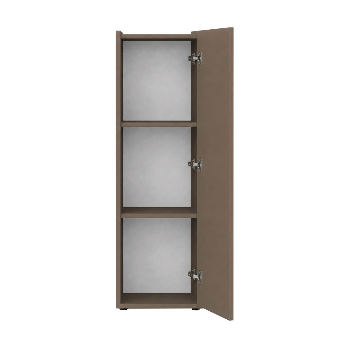 MIDISCHRANK 42/112/33 cm  - Schwarz/Cappuccino, Trend, Holzwerkstoff/Kunststoff (42/112/33cm) - MID.YOU