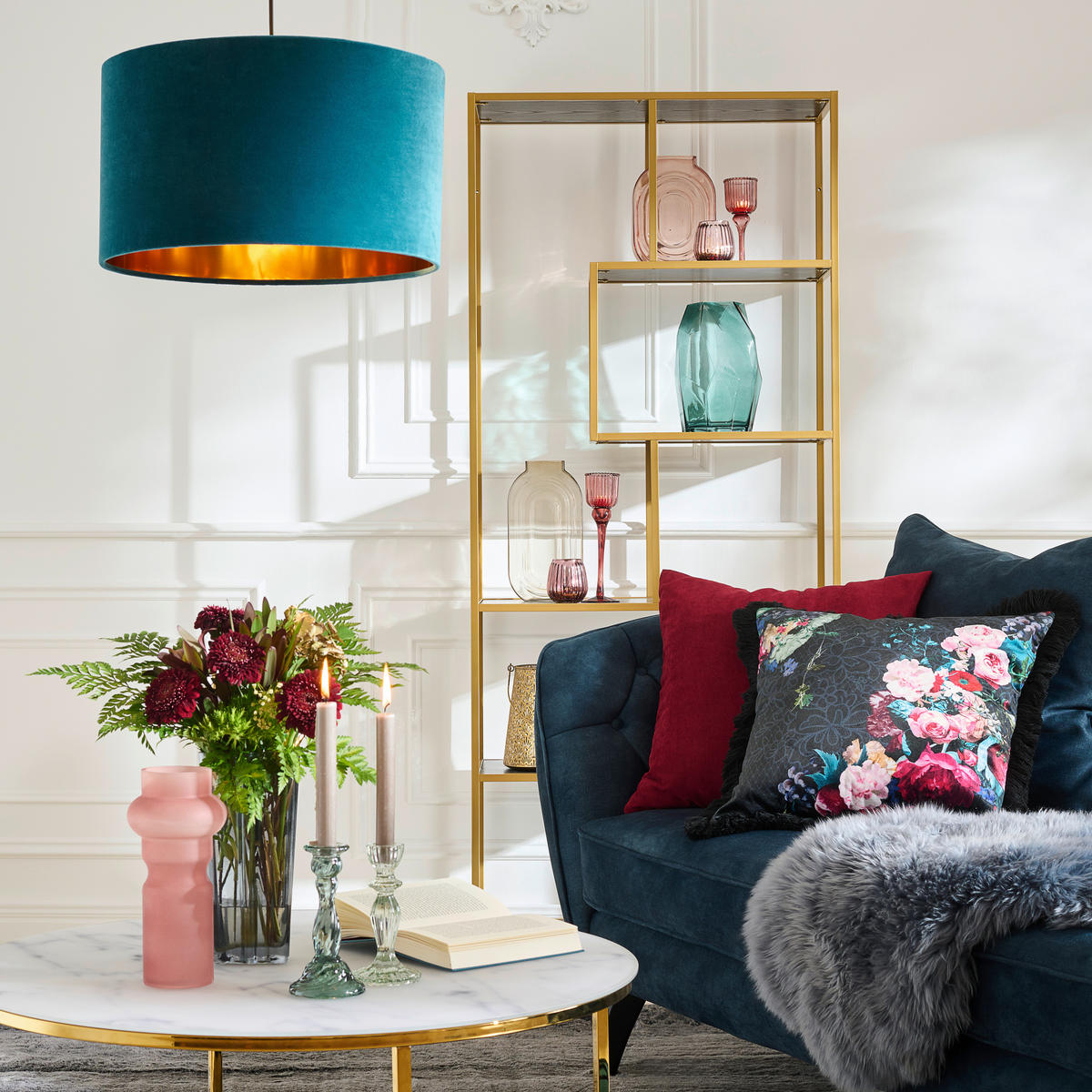 VÁZA 17.5 cm  - rózsaszín, Design, üveg (13,5/17,5cm) - Ambia Home
