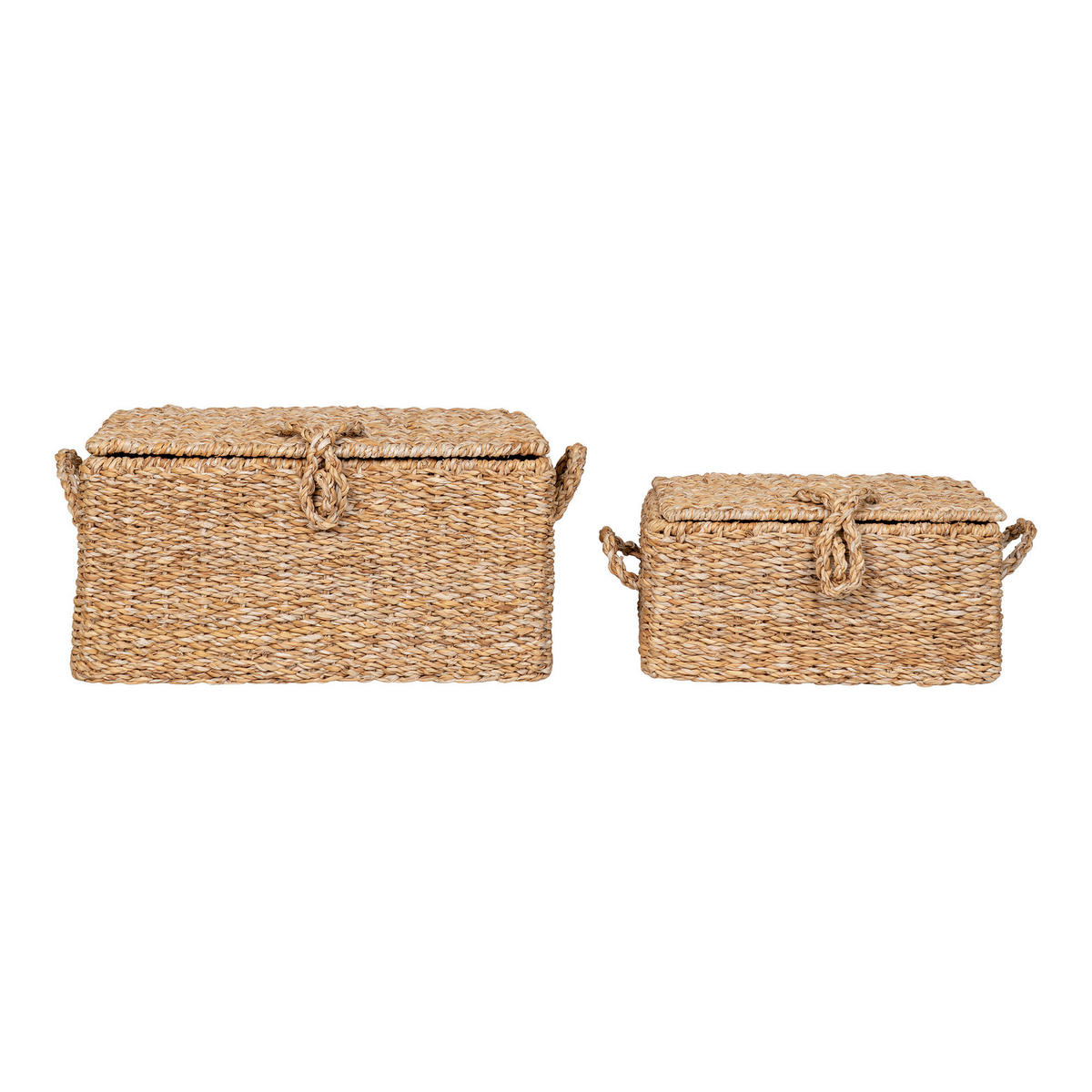 KORBSET - Hellbraun, Design, Holz/Metall (30/15/22cm)