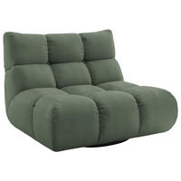 SESSEL Feincord Olivgrün  - Schwarz/Olivgrün, Design, Kunststoff/Textil (112/85/108cm) - Pure Home Lifestyle