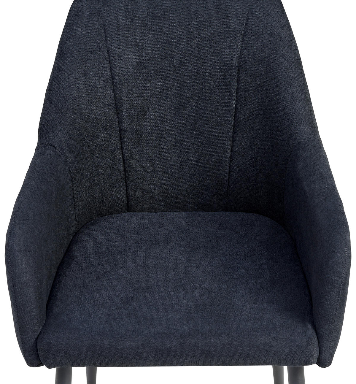 ARMLEHNSTUHL  in Eisen Webstoff  - Schwarz, LIFESTYLE, Textil/Metall (56/87/60cm) - MID.YOU