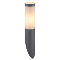 AUSSENLEUCHTE 7.6/39 cm  - Anthrazit/Opal, Basics, Kunststoff/Metall (7.6/39cm) - Globo