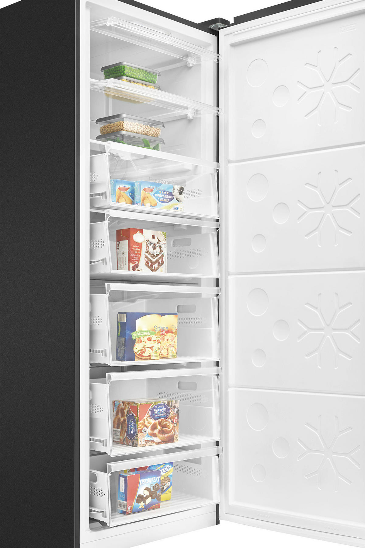 GEFRIERSCHRANK GSVS 7365  - Schwarzchrom, Trend, Metall (71,0/185,5/70,5cm) - Bomann