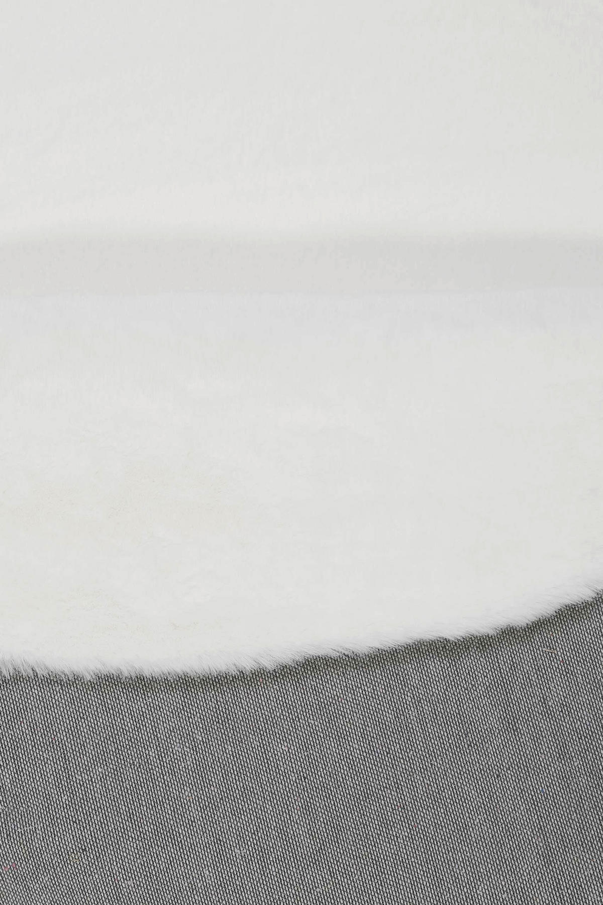 HOCHFLORTEPPICH 100/100 cm ESP-4377-18 Weiß  - Weiß, KONVENTIONELL, Textil (100/100cm) - Esprit