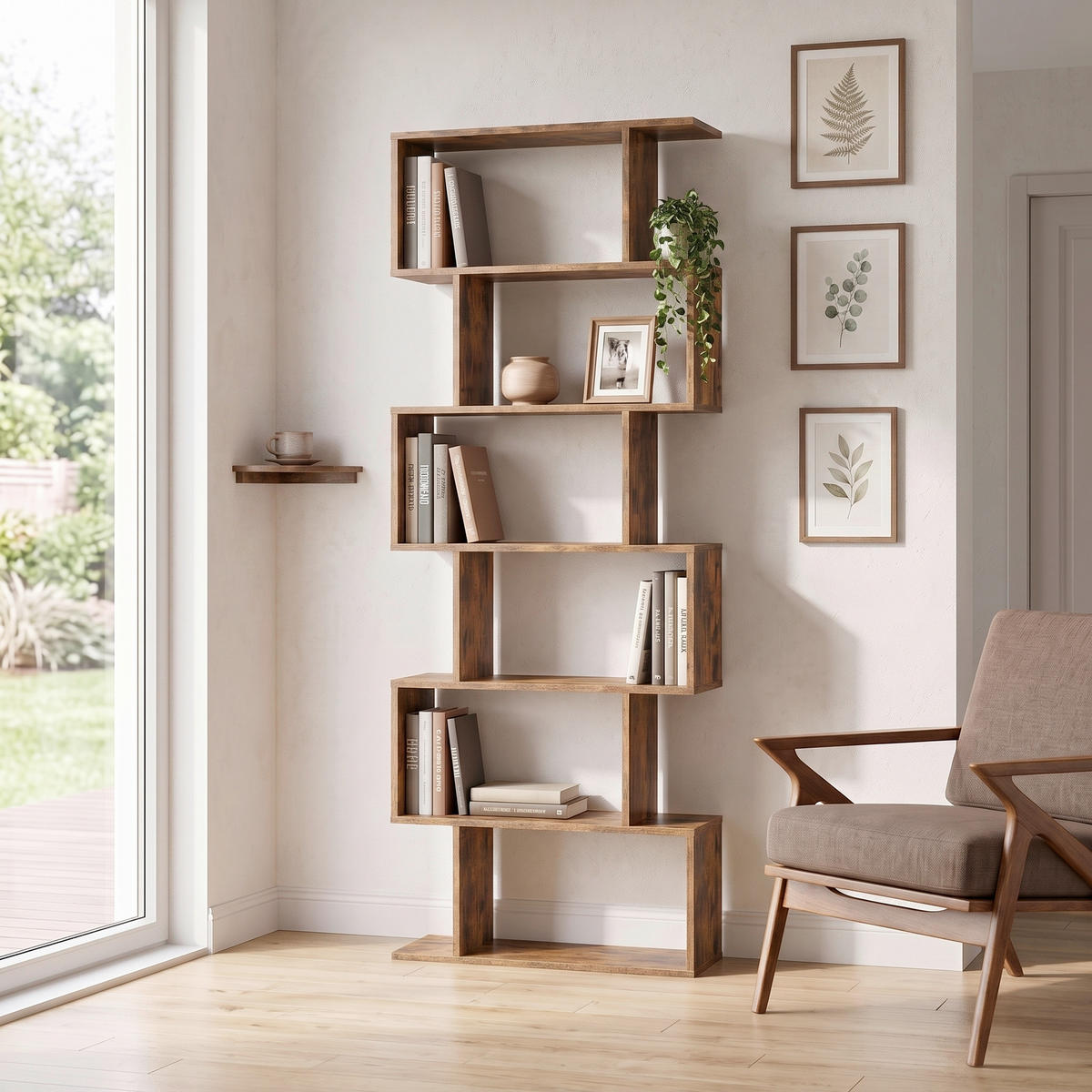 REGAL   - Braun, Basics, Holzwerkstoff (70/190,5/24cm) - Boxxx