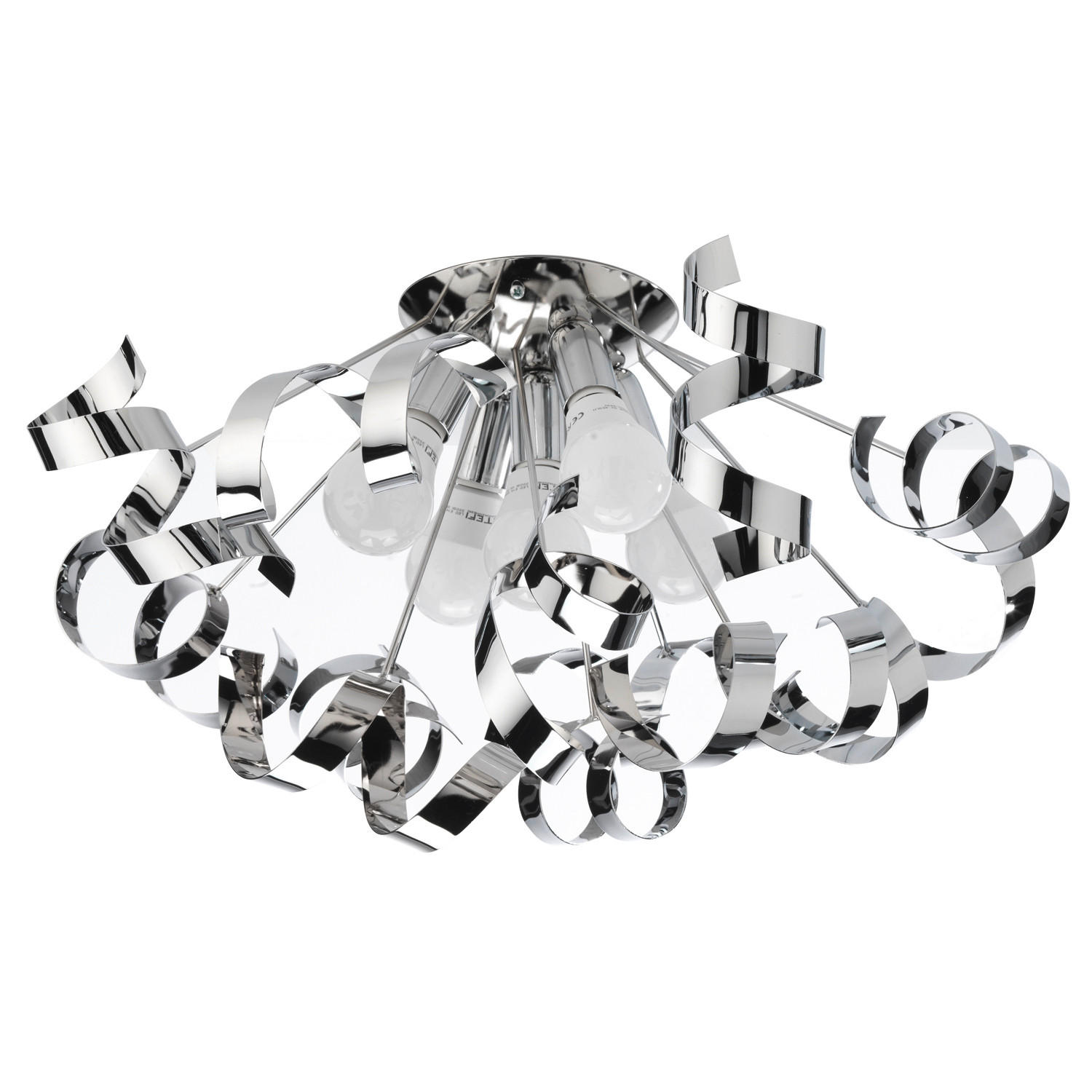 DECKENLEUCHTE 60/30 cm   - Chromfarben, Design, Metall (60/30cm)