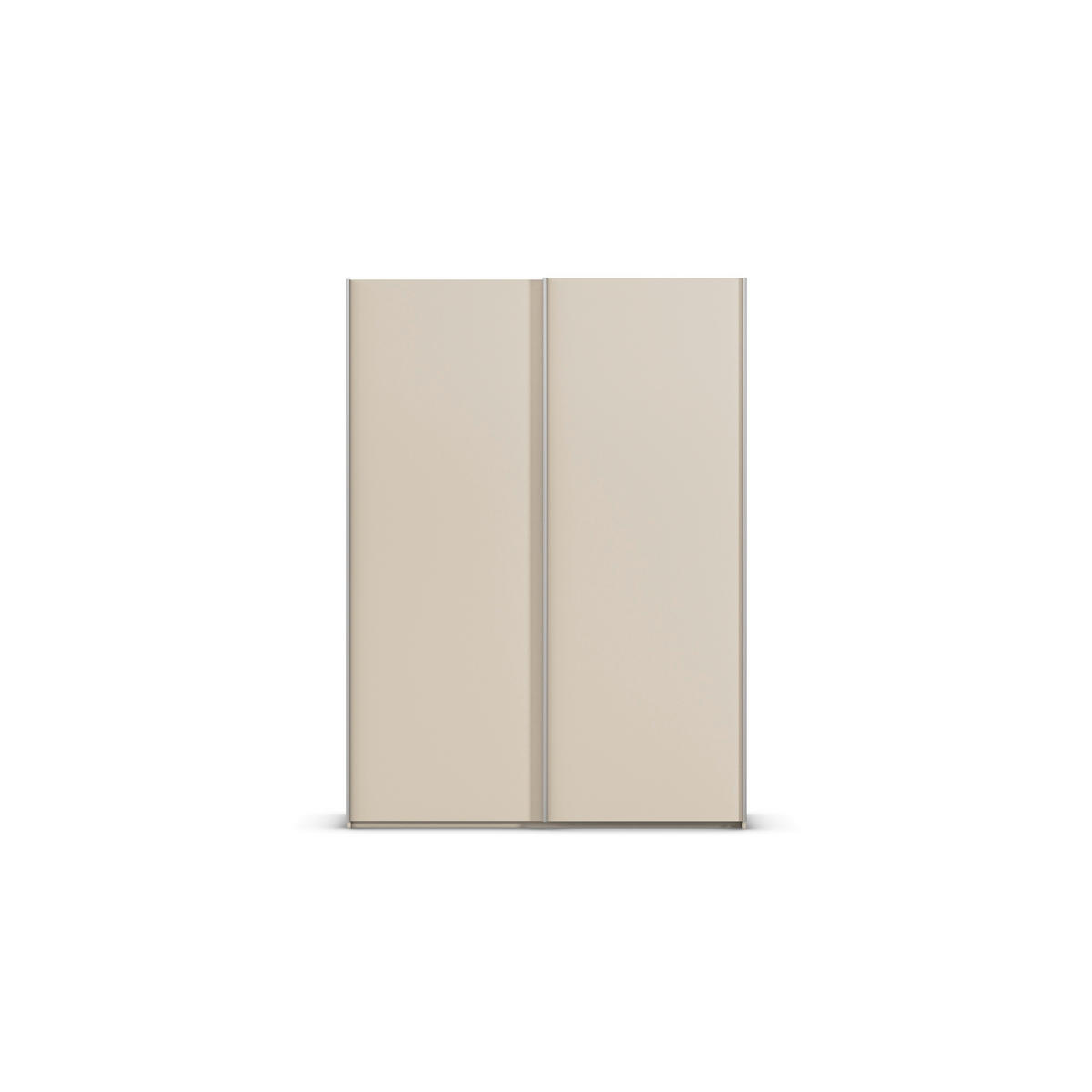 SCHWEBETÜRENSCHRANK 162/223/69 cm,  in Alufarben, Champagner, 2 Tür(en)  - Champagner/Alufarben, Basics, Holzwerkstoff/Metall (162/223/69cm) - Rauch Möbel