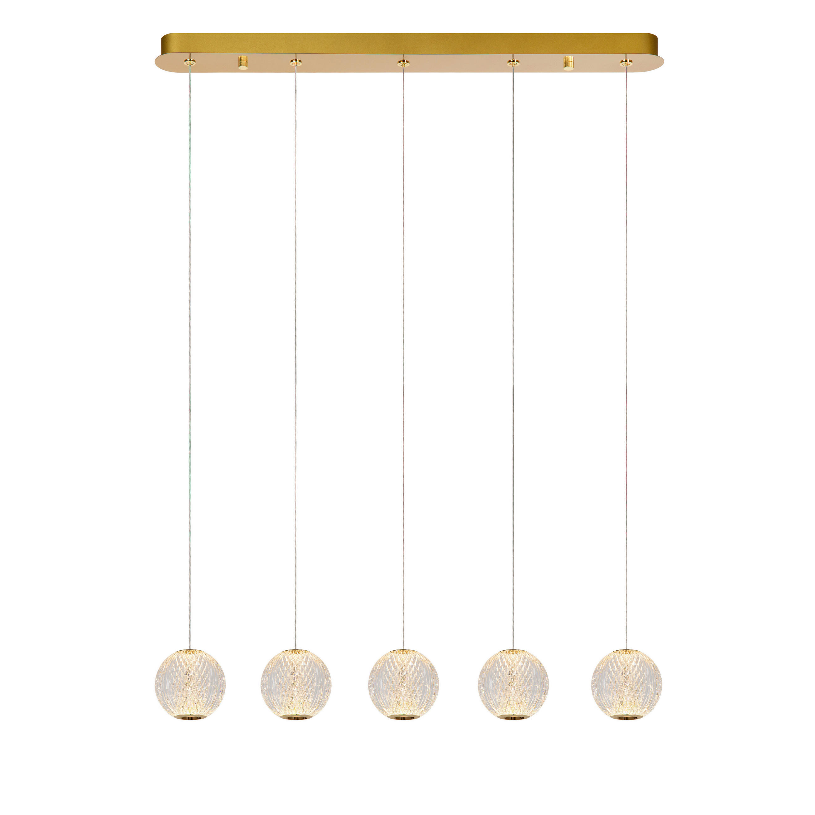 LED-PENDELLEUCHTE 84/11/150 cm  - Transparent, Design, Kunststoff (84/11/150cm) - Lucide