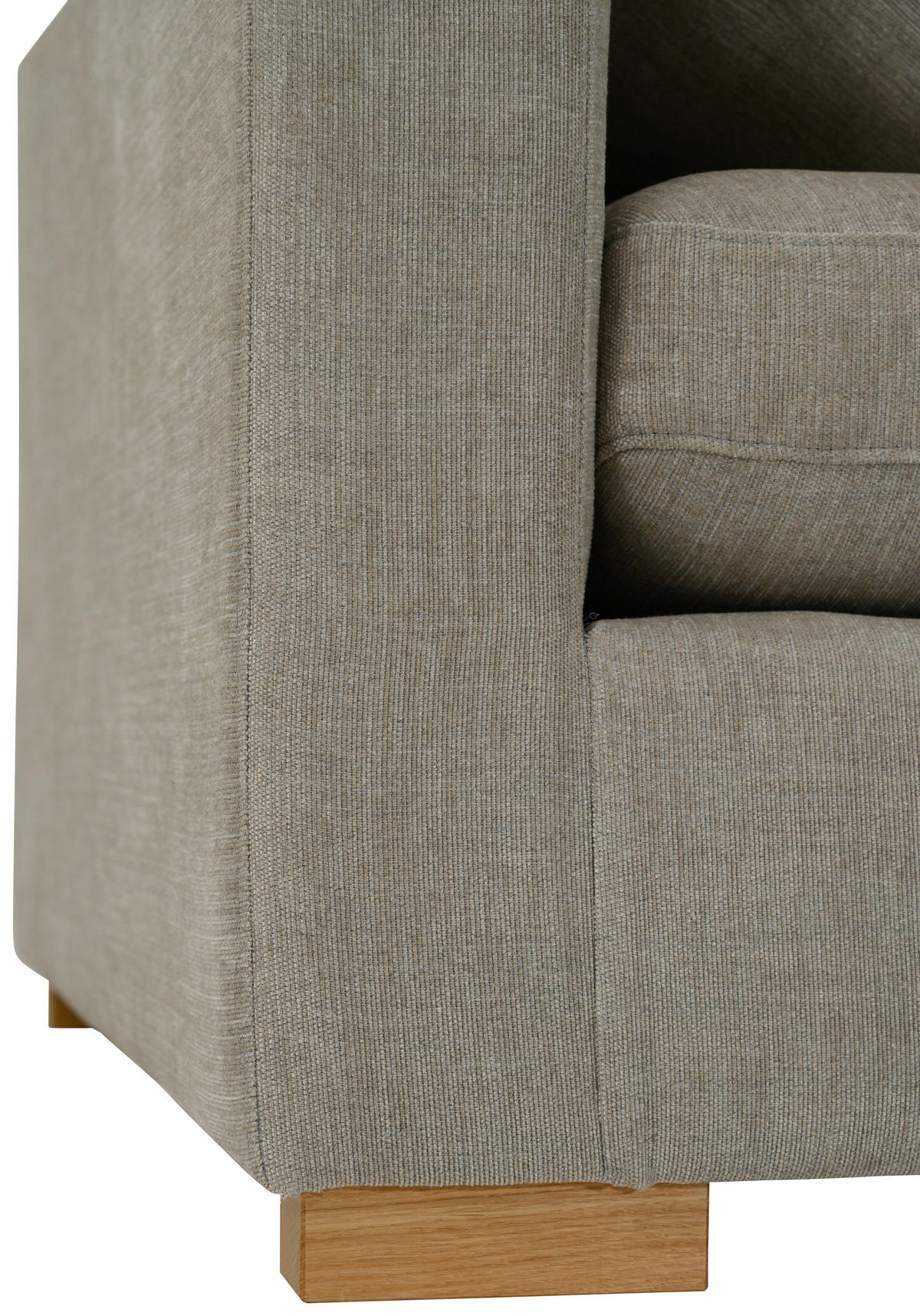 SOFFA i beige  - beige/brun, Klassisk, metall/trä (318/80/272cm) - Hom`in