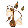 WANDLEUCHTE 40/48 cm   - Bronzefarben/Olivgrün, Natur, Glas/Metall (40/48cm)