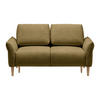 2-SITZER-SOFA in Webstoff Olivgrün  - Eichefarben/Creme, Modern, Holz/Textil (150/85/92cm) - MID.YOU