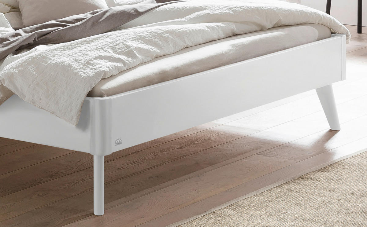 BETT 160/200 cm  in Weiß  - Weiß, KONVENTIONELL (160/200cm) - Hasena