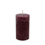 STUMPENKERZE 6,8/12 cm  - Dunkelrot, Basics, Naturmaterialien (6,8/12cm) - Ambia Home