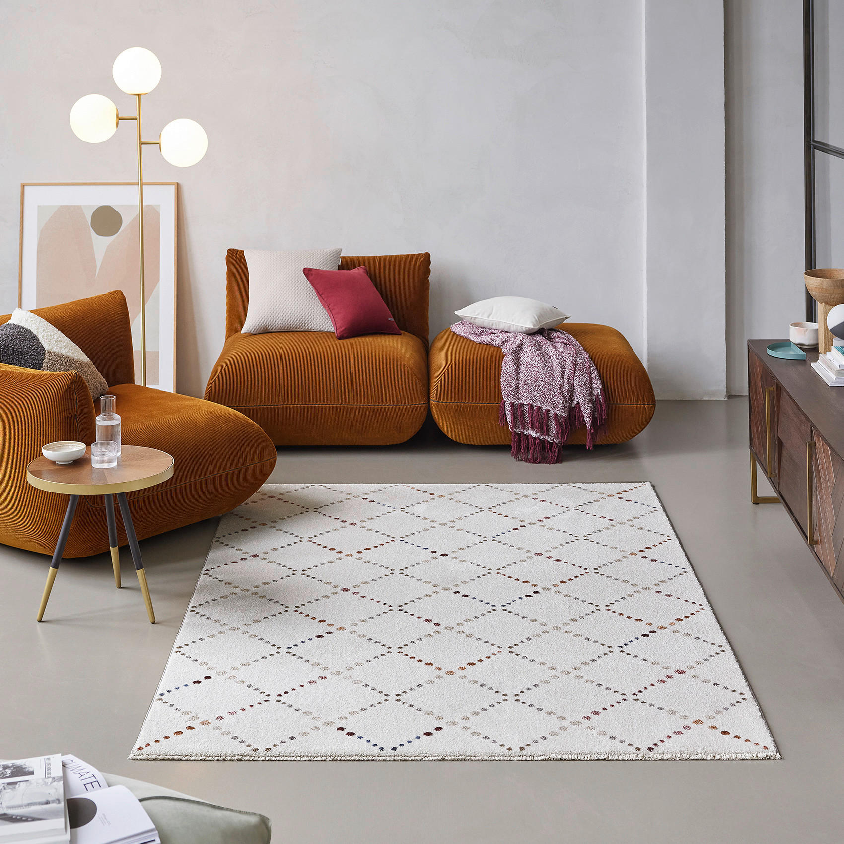 WEBTEPPICH 80/150 cm INA  - Beige/Creme, Design, Textil (80/150cm) - Esprit