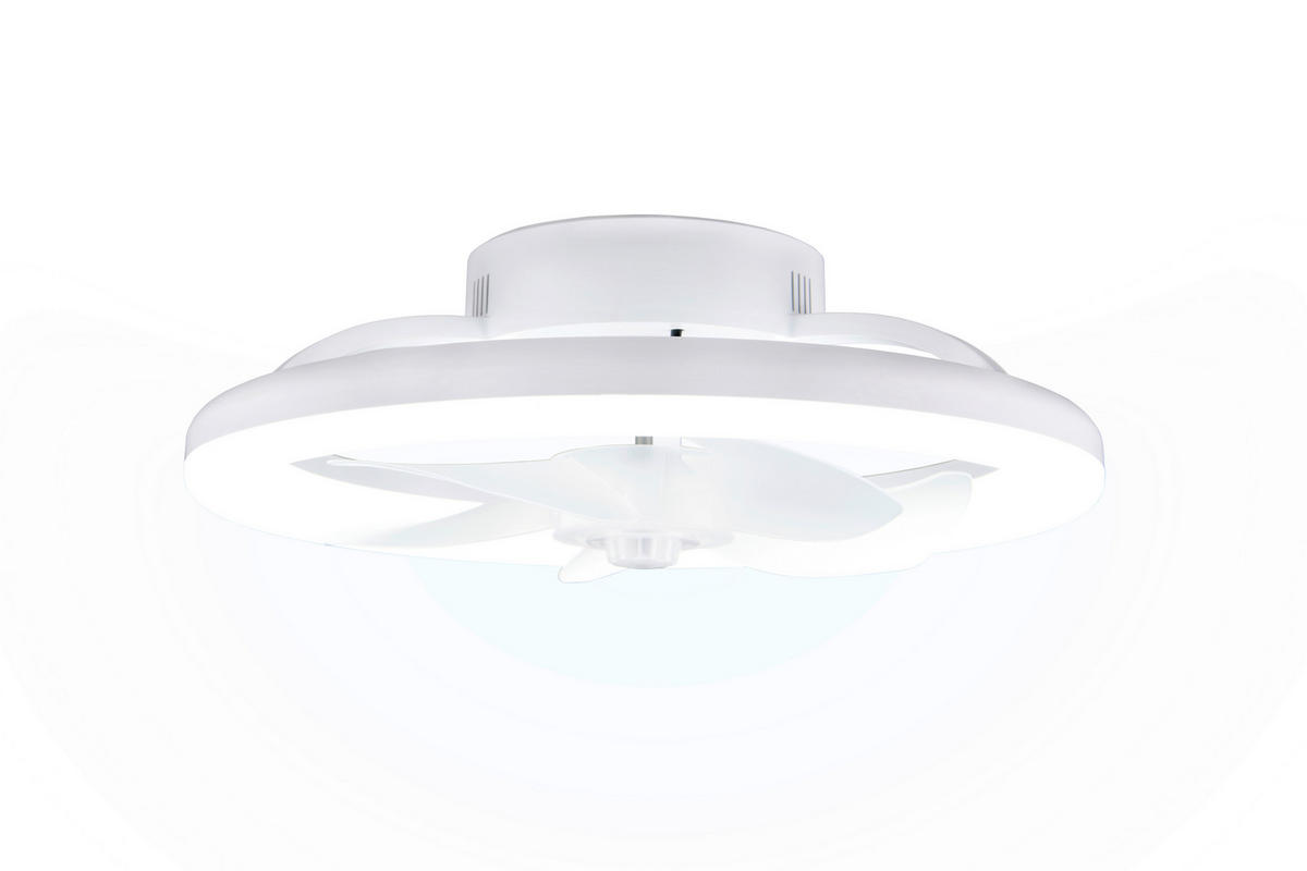 DECKENVENTILATOR - Weiß, Design, Kunststoff/Metall (40/13.5cm)