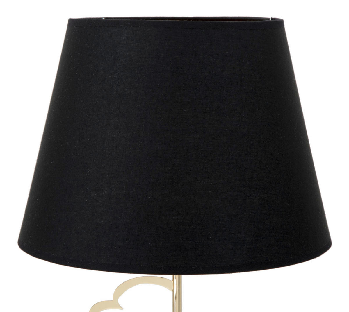 TISCHLEUCHTE 30/30/54.5 cm  - Goldfarben/Schwarz, Trend, Papier/Textil (30/30/54.5cm) - Mauro Ferretti