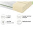 KALTSCHAUMMATRATZE ROAD 250 COMFEEL PLUS 100/200 cm 20 cm - Weiß, Basics, Textil (100/200cm) - Schlaraffia