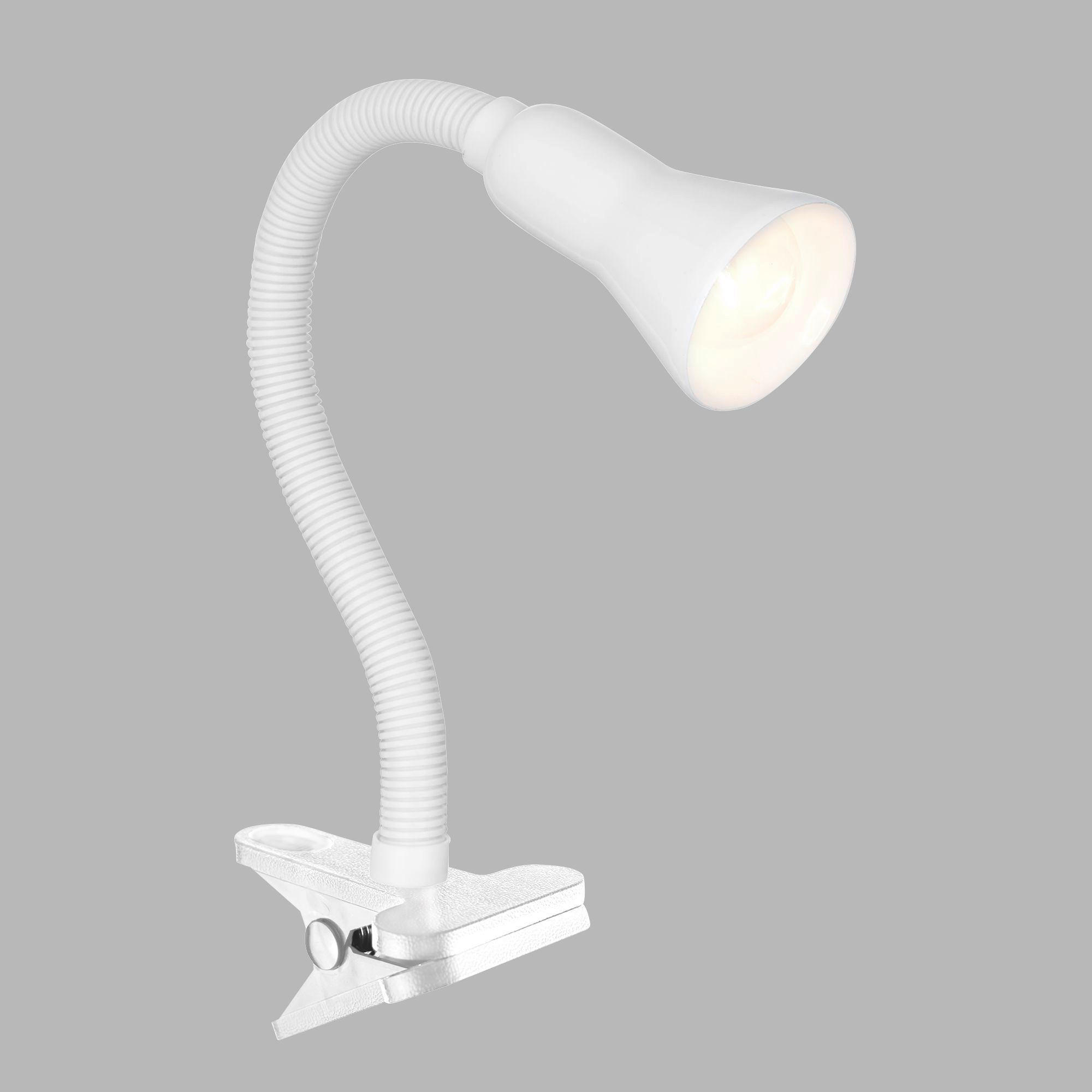 LED-KLÄMLAMPA - vit, Basics, metall/plast (7.5/50cm)