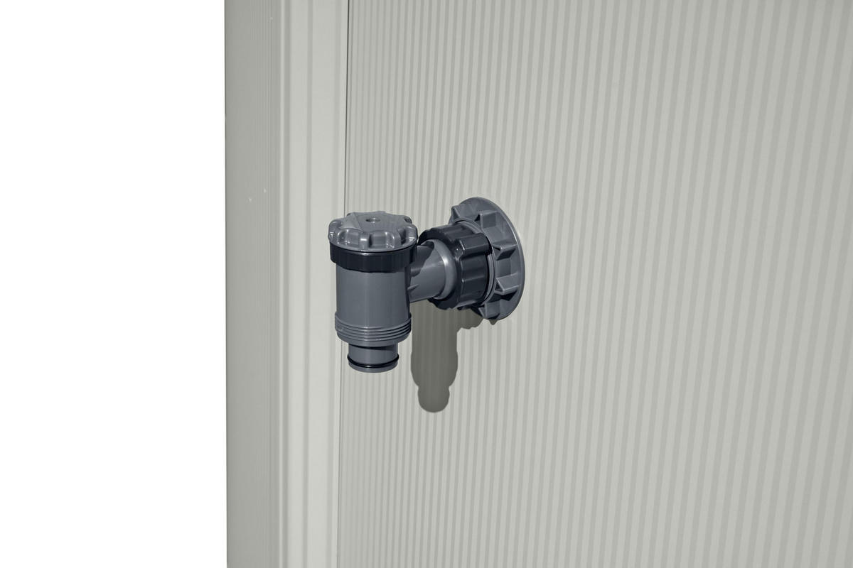 POOL SET 56384 460/120 cm  - Blau/Grau, KONVENTIONELL, Kunststoff/Metall (460/120cm) - Bestway