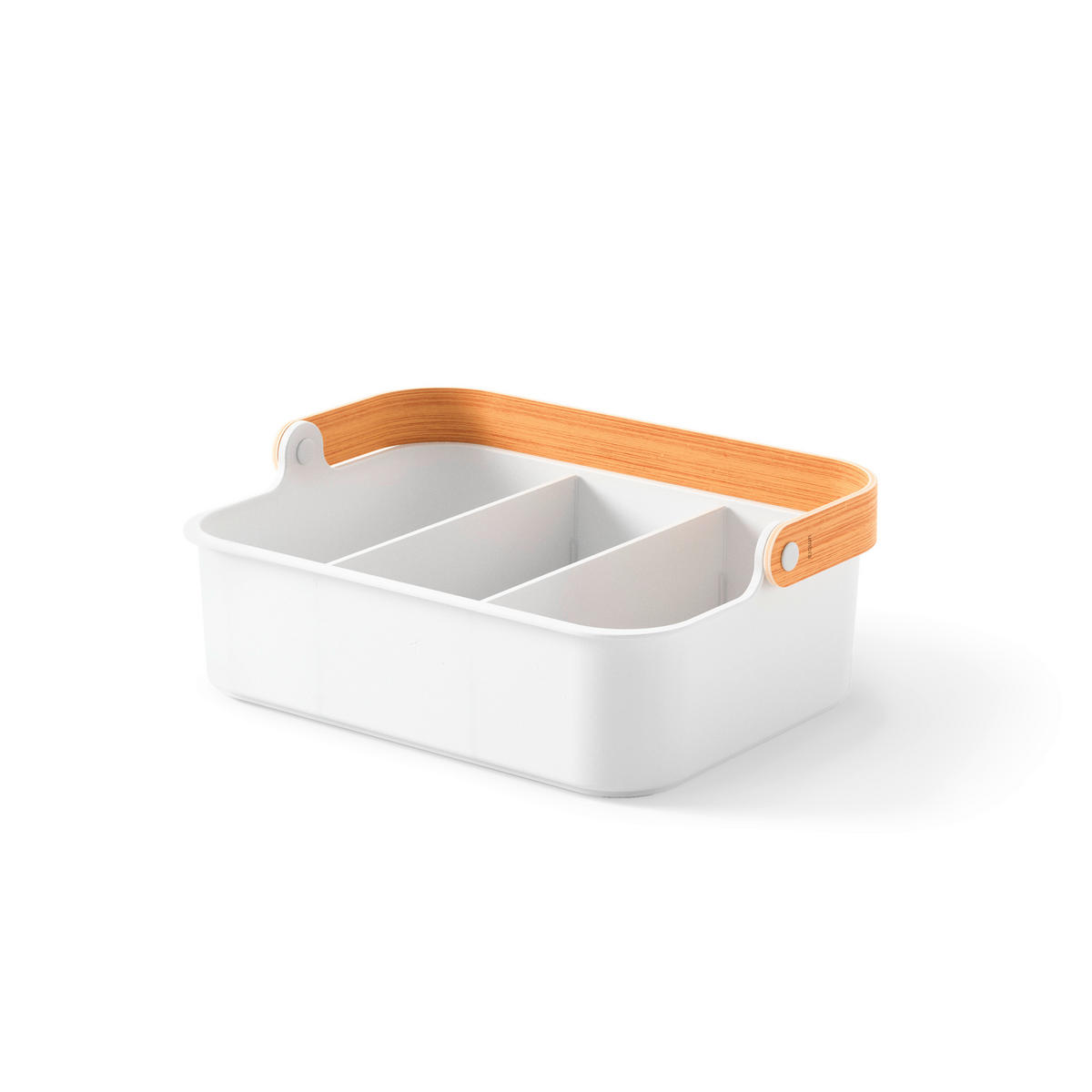 ORGANIZATOR  BELLWOOD 35/26/13 cm                  - bela/naravne barve, Basics, umetna masa/les (35/26/13cm) - Umbra