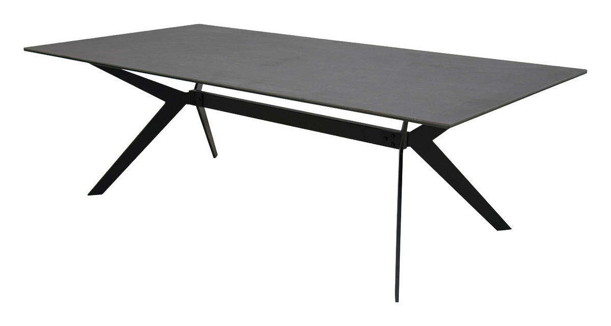 KONFERENČNÝ STOLÍK, čierna, kov, sklo, 115/60/40 cm - čierna, Design, kov/sklo (115/60/40cm)