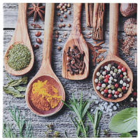 LEINWANDBILD Essen und Trinken Multicolor 30/30 cm  - Multicolor, Basics, Holz/Papier (30/30cm) - Euroart