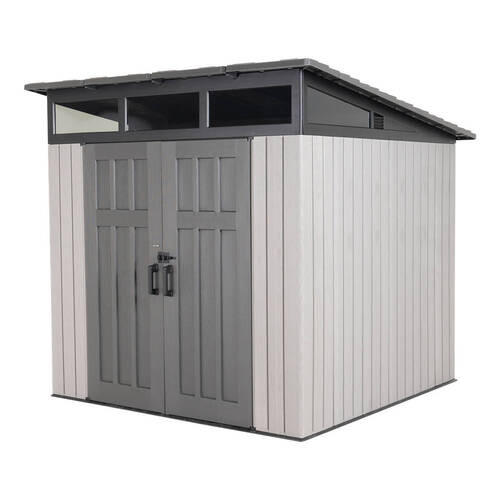 GERÄTEHAUS 254/237/254 cm  - Grau, Basics, Kunststoff (254/237/254cm) - Ambia Garden