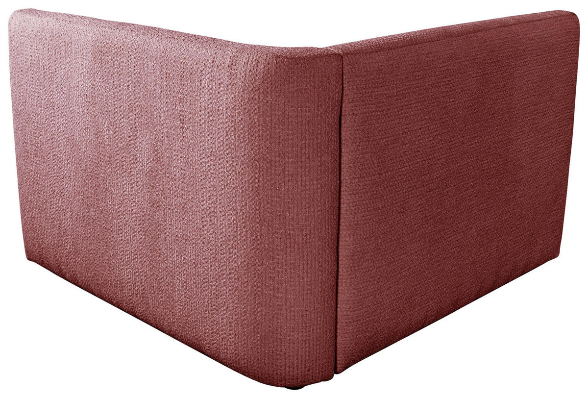SOFA ZURI Struktur Rot  - Rot/Creme, Trend, Kunststoff/Textil (110/75/115cm) - Livetastic