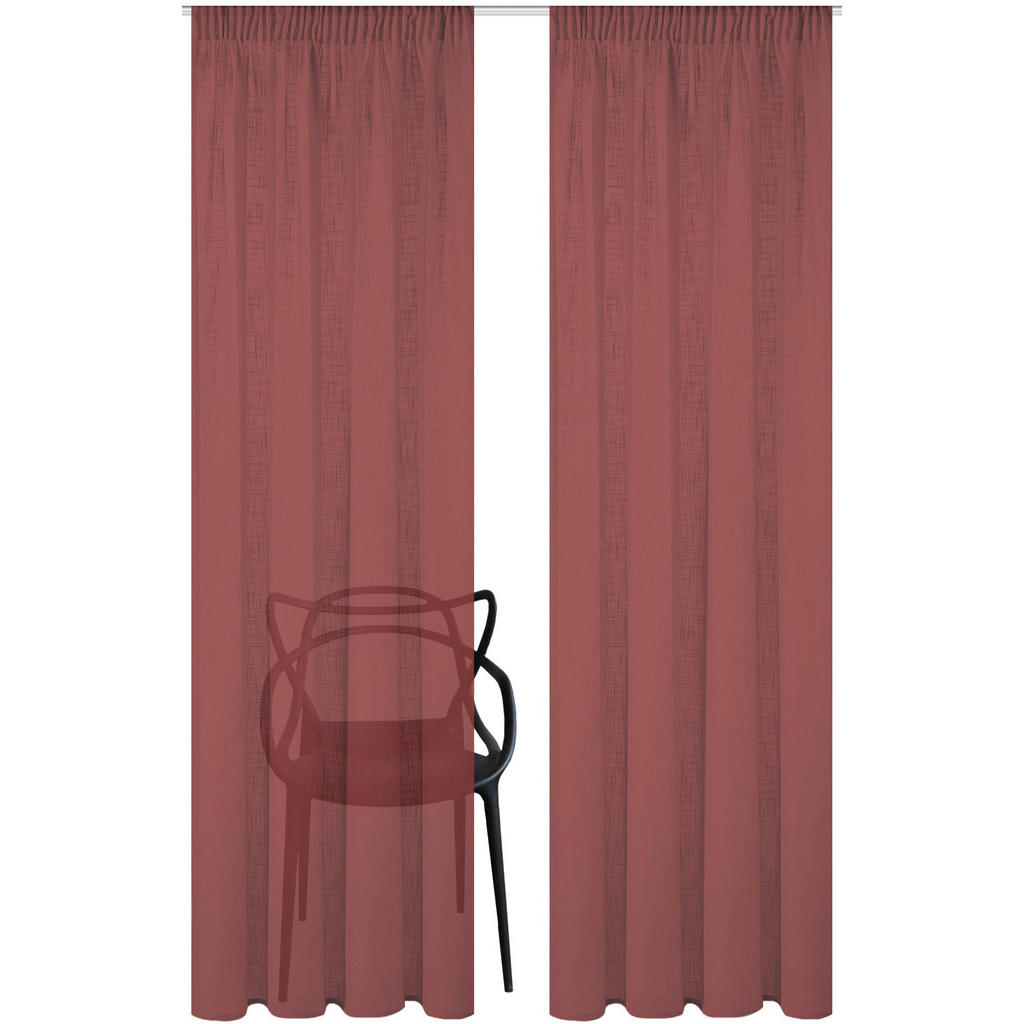 Thumbnail - Xxxl Fertigvorhang, Beere, Textil, Uni, 140x160 cm, für Stange und Schiene geeignet, mit Kombiband, Wohntextilien, Gardi...