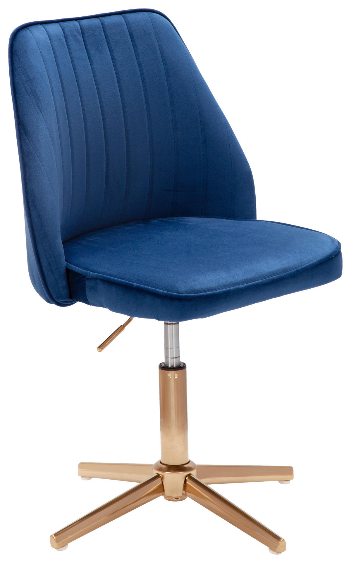 STOL, modra  - zlate barve/modra, Konvencionalno (60/100/60cm) - MID.YOU