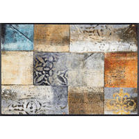 FUßMATTE 50/75 cm Tilea  - Multicolor, Design, Kunststoff/Textil (50/75cm) - wash+dry