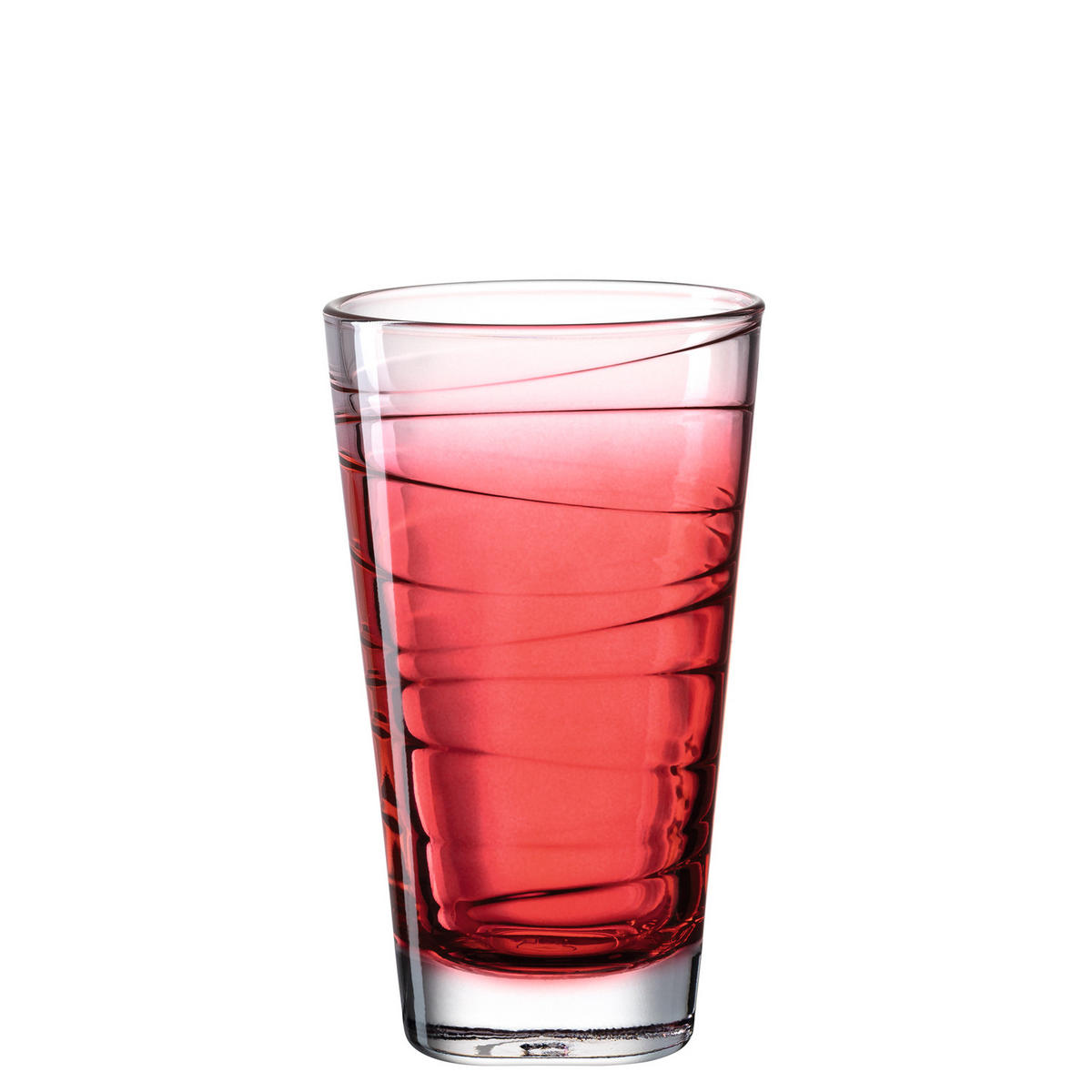 GLÄSERSET Vario 6-teilig  - Rot, Design, Glas (280ml) - Leonardo
