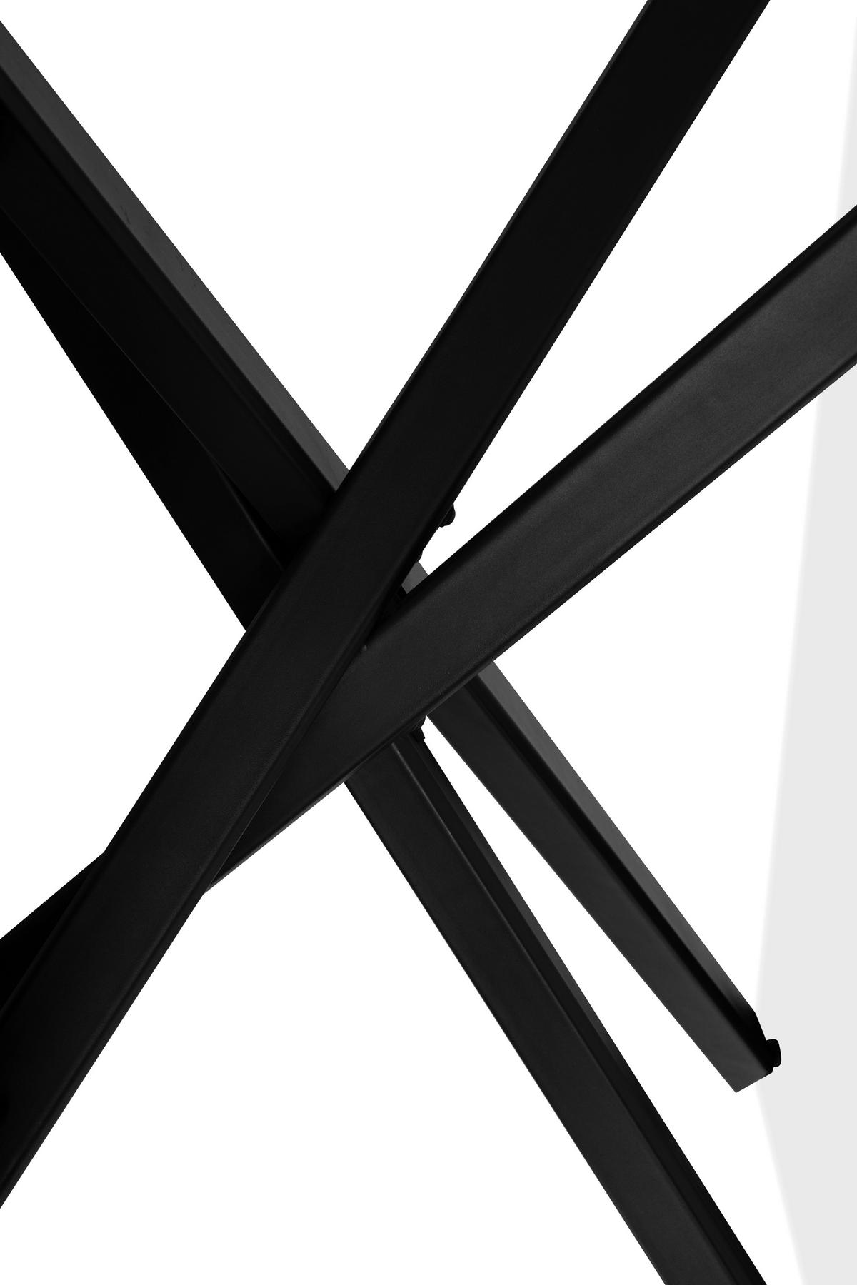 ESSTISCH in Metall, Holzwerkstoff 160/90/76 cm  - Schwarz, MODERN, Holzwerkstoff/Metall (160/90/76cm) - MID.YOU