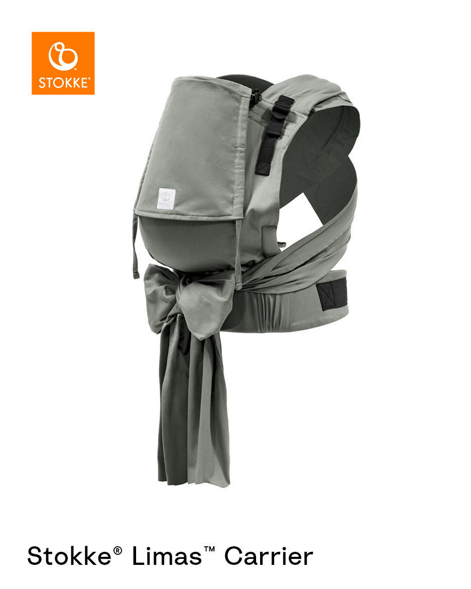 BABYTRAGE Limas Carrier Plus OCS  - Jadegrün, Basics, Textil - Stokke
