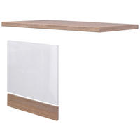 GESCHIRRSPÜLERFRONT 110/86/60 cm  in Sonoma Eiche, Weiß Hochglanz  - Weiß Hochglanz/Sonoma Eiche, MODERN, Holzwerkstoff (110/86/60cm) - FlexWell