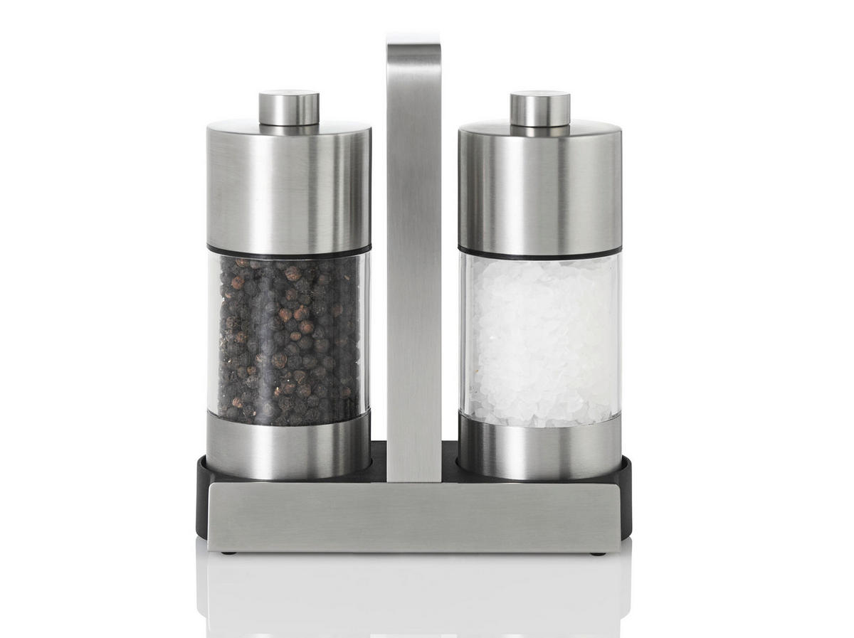 GEWÜRZMÜHLE  - Klar/Edelstahlfarben, Design, Keramik/Kunststoff (17,5/7,2/15cm) - AdHoc