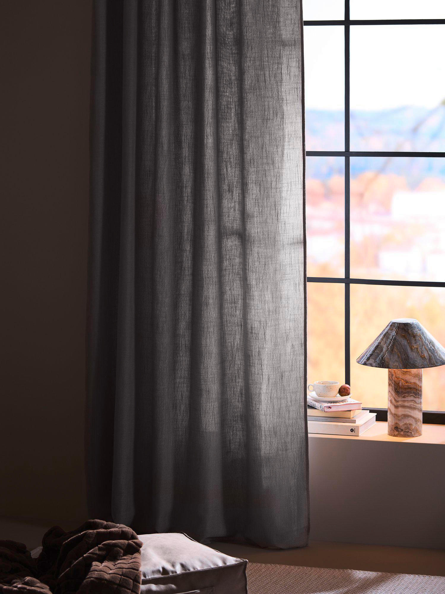 FERTIGVORHANG  blickdicht   145/260 cm 2 Stück  - Hellgrau, Basics, Textil (145/260cm) - Svanefors