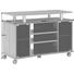 TV-ELEMENT Sonoma Eiche - Sonoma Eiche, KONVENTIONELL, Glas/Holzwerkstoff (100/68/45cm)