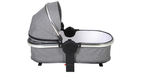 KINDERWAGENSET Neapel - Silberfarben/Grau, Design, Textil/Metall (76,96/59,95/106,68cm) - My Baby Lou