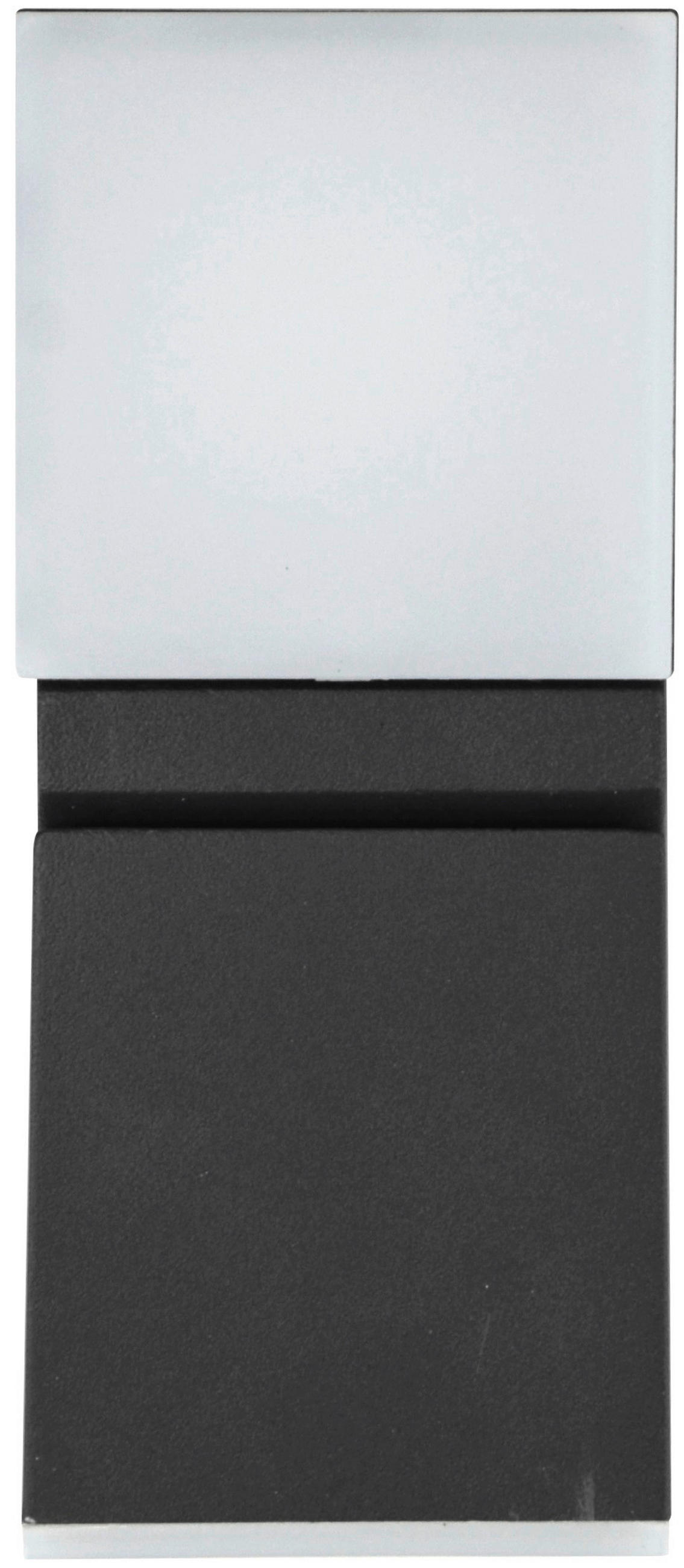 AUßENWANDLEUCHTE Lyra 6,2/15,6/8,3 cm   - Anthrazit, Design, Kunststoff/Metall (6,2/15,6/8,3cm)